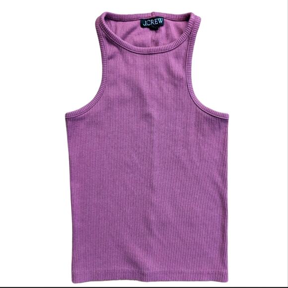 J Crew Modal Blend Stretchy High Neck Cropped Activewear Favorite Tank Top - Picture 1 of 4